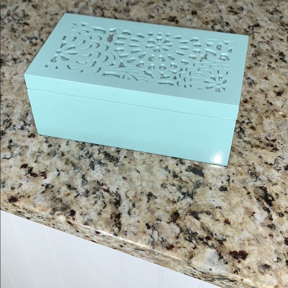 Blue jewelry box